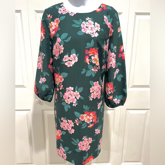 🔥SOLD🔥Ann Taylor | PETITE FLORAL
LANTERN SLEEVE SHIFT DRESS - Picture 3 of 11